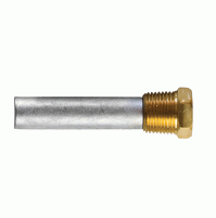 USA pencil anode universal type Complete with brass plug - ZINC + BRASS - 19mm-3/4" - TEC-E4 - Tecnoseal 